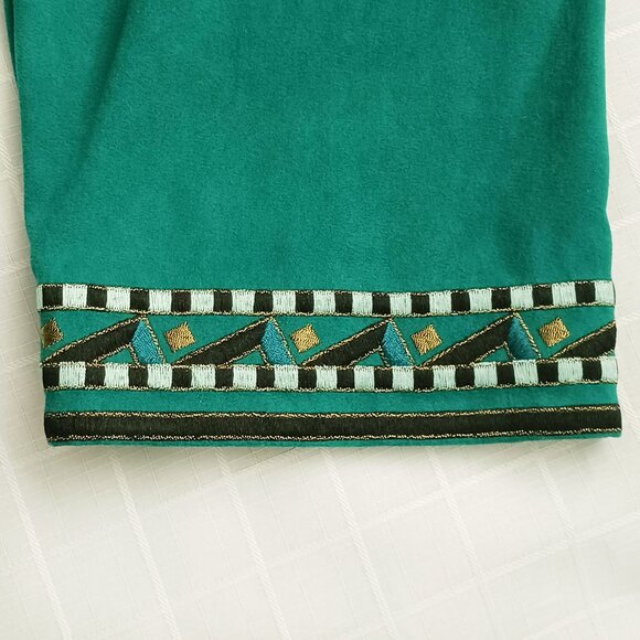 Bob Mackie Vintage Wearable Art Zippered Jacket Front Slit Pockets Size 1X - Picture 6 of 9